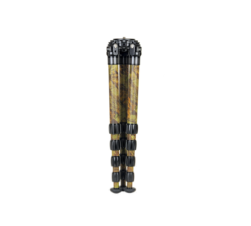 FLM CP34-S5F II Camouflage 34mm 5 Section Carbon Fibre Tripod 45/134cm