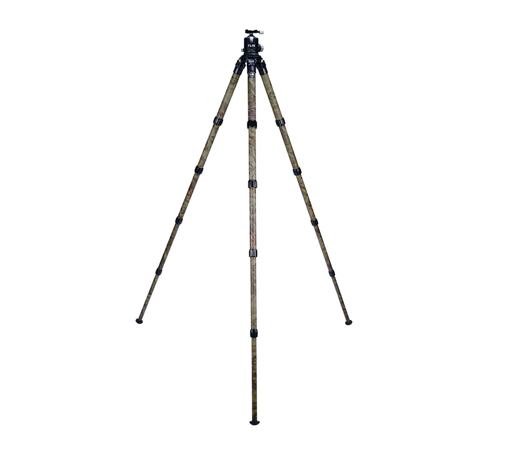 FLM CP38-M5F II Camouflage 34mm 5 Section Carbon Fibre Tripod 50/157cm-Tripod Legs-Kudos Cameras
