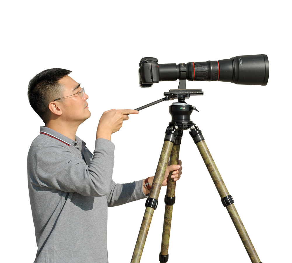 FLM CP38-M5F II Camouflage 34mm 5 Section Carbon Fibre Tripod 50/157cm-Tripod Legs-Kudos Cameras