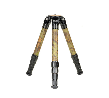 FLM CP38-M5F II Camouflage 34mm 5 Section Carbon Fibre Tripod 50/157cm-Tripod Legs-Kudos Cameras