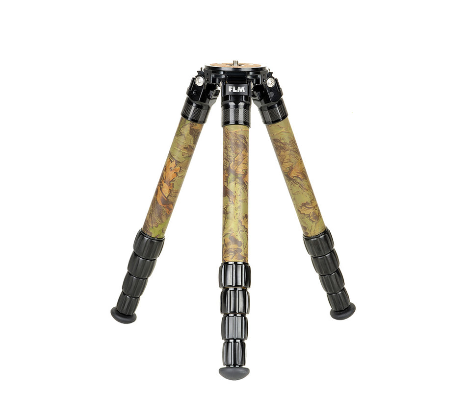 FLM CP38-M5F II Camouflage 34mm 5 Section Carbon Fibre Tripod 50/157cm-Tripod Legs-FLM