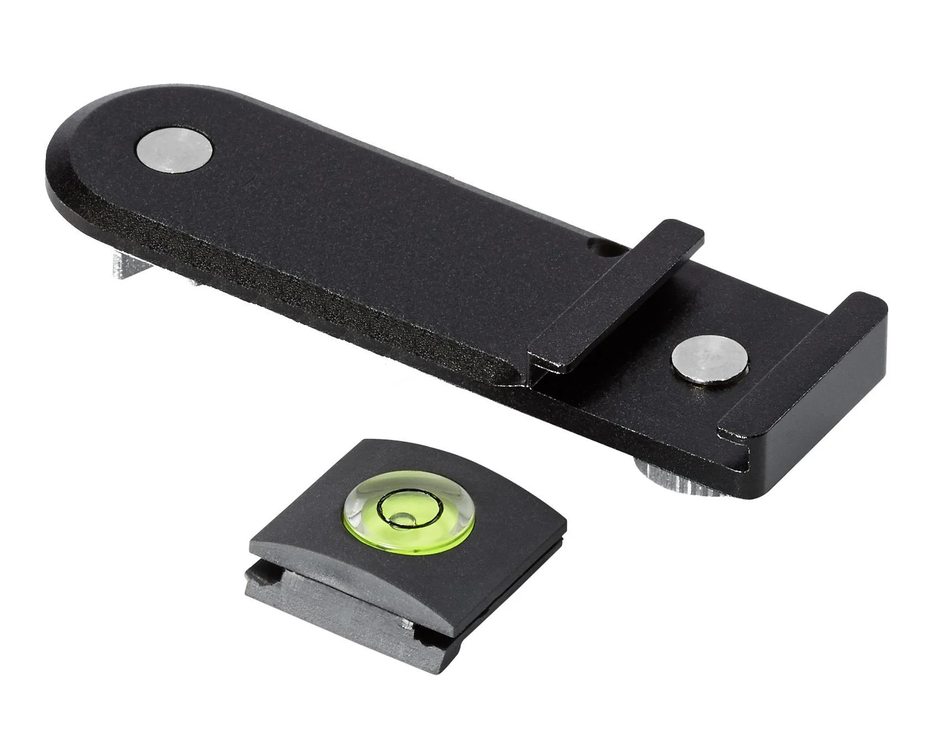 FLM HSA-80 Cold Shoe Adaptor with Spirit Level-Tripod Head Accessories-FLM