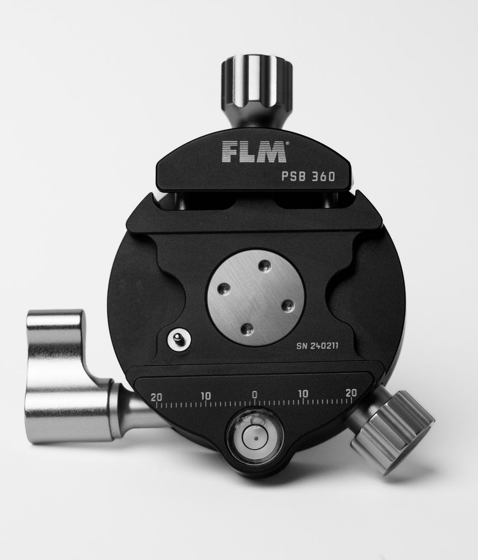 FLM PSB-360 Panoramic Clamp with 15 Deg. Stops-Tripod Head Accessories-FLM