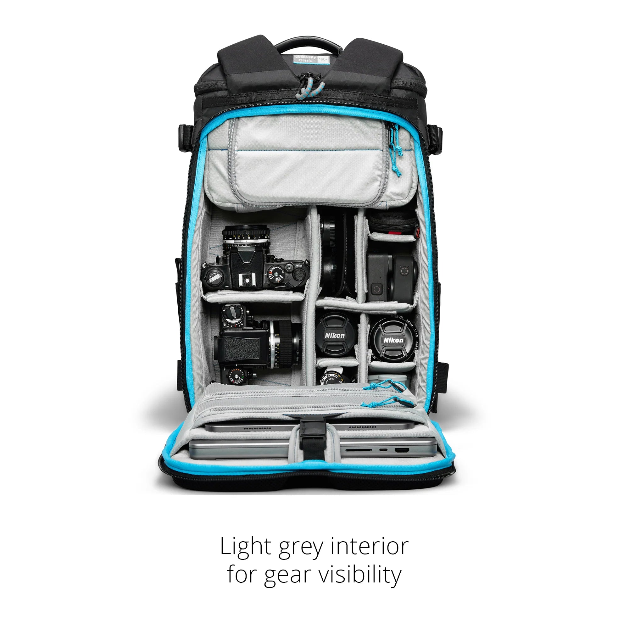 Gura Gear Kiboko City Classic 18L+ Backpack - Black-Camera Backpacks-Kudos Cameras