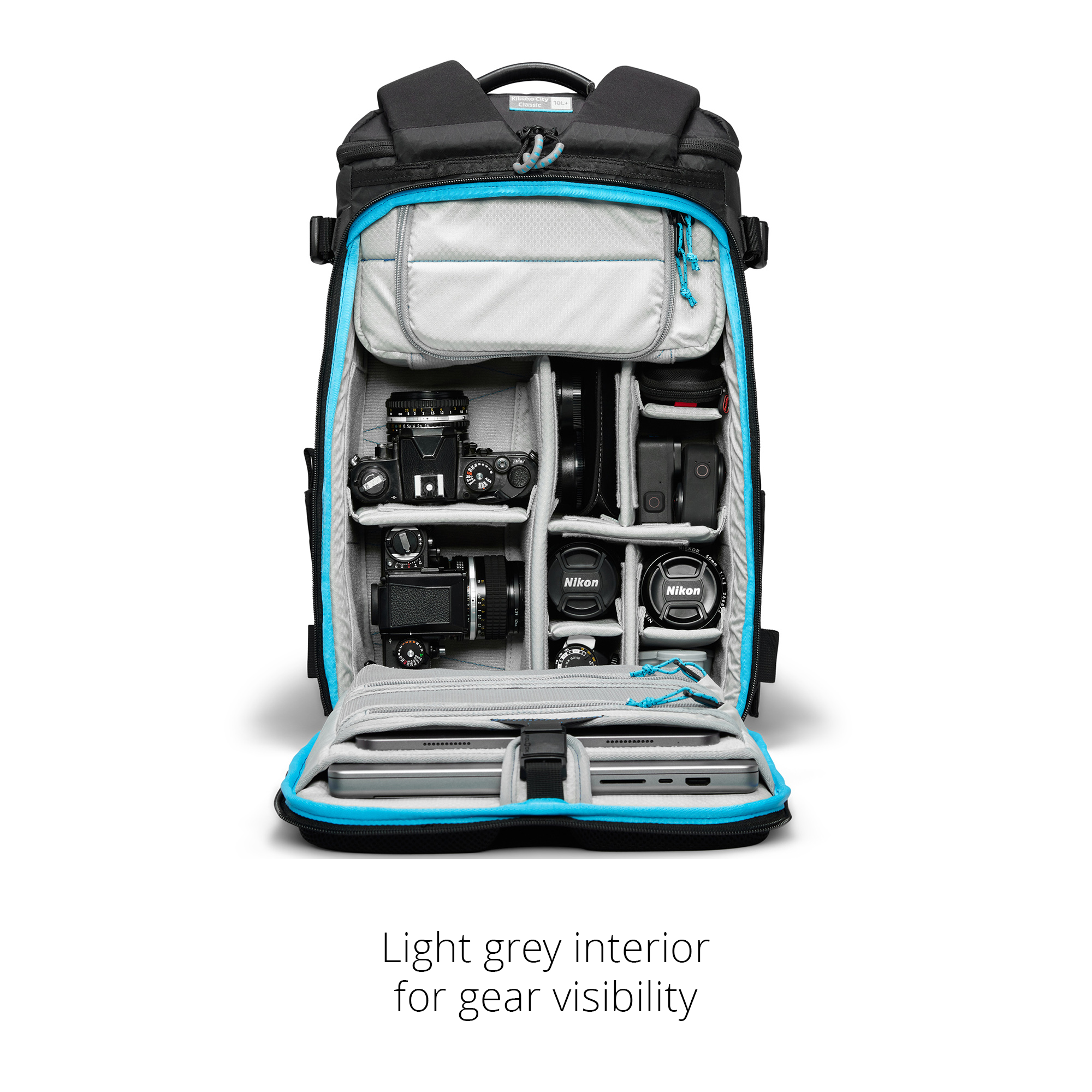 Gura Gear Kiboko City Classic 18L+ Backpack - Black-Camera Backpacks-Kudos Cameras