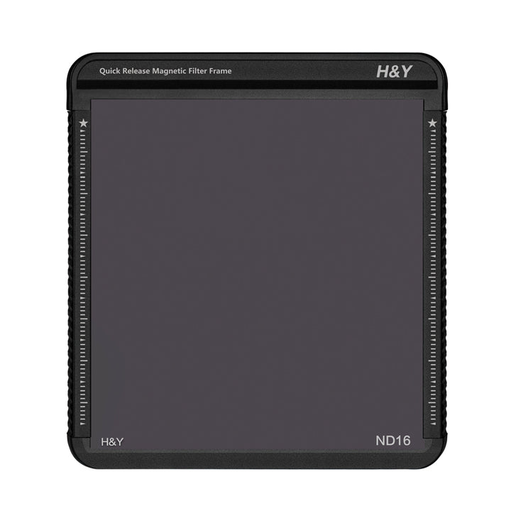 H&Y Filters 100x100mm K-Series ND16 (4-Stop) Filter w/Quick Release Magnetic Filter Frame-100x100 Filters-Kudos Cameras