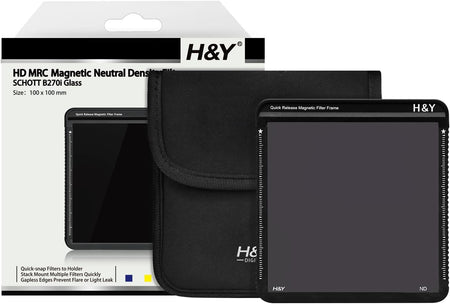 H&Y Filters 100x100mm K-Series ND8 (3-Stop) Filter w/Quick Release Magnetic Filter Frame-100x100 Filters-Kudos Cameras
