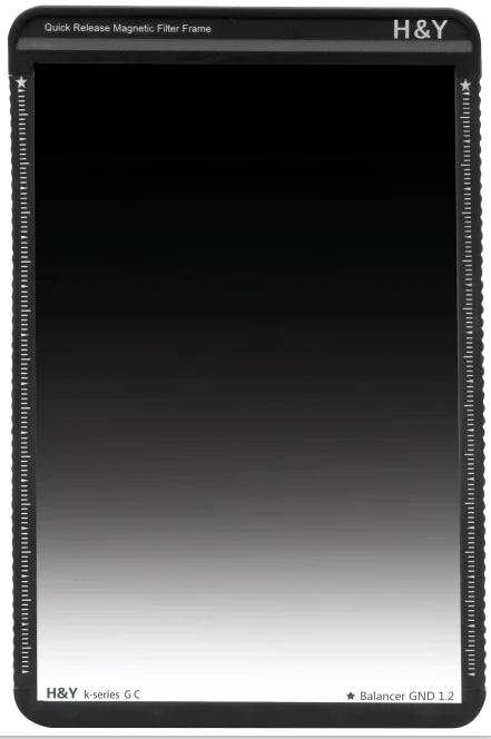 H&Y Filters 100x150mm K-Series Graduated ND Balancer GND1.2 Filter (4-Stop) with Magnetic Filter Frame-100x150 Filters-H&Y Filters
