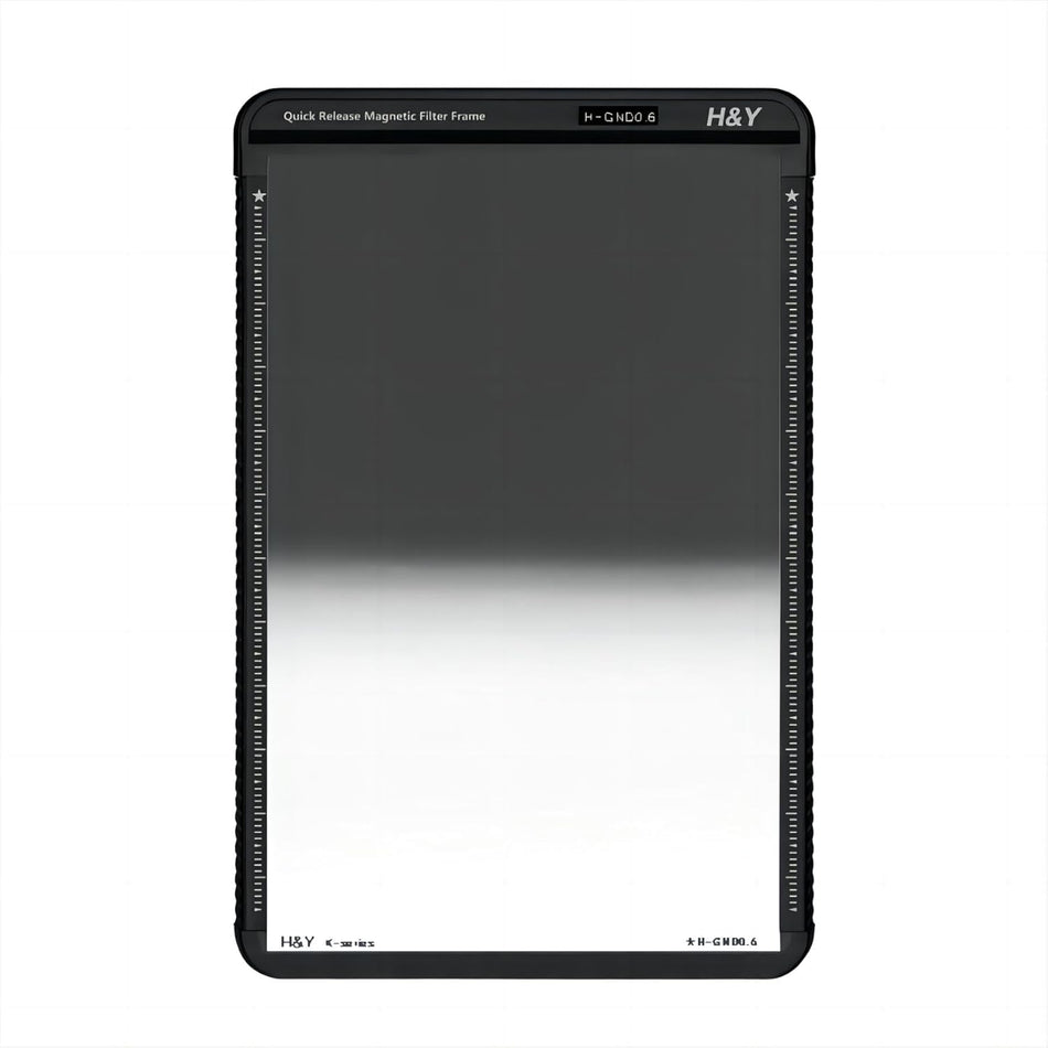 H&Y Filters 100x150mm K-Series Hard-Edge Graduated GND0.6 Filter (2 Stops) with Magnetic Filter Frame-100x150 Filters-H&Y Filters