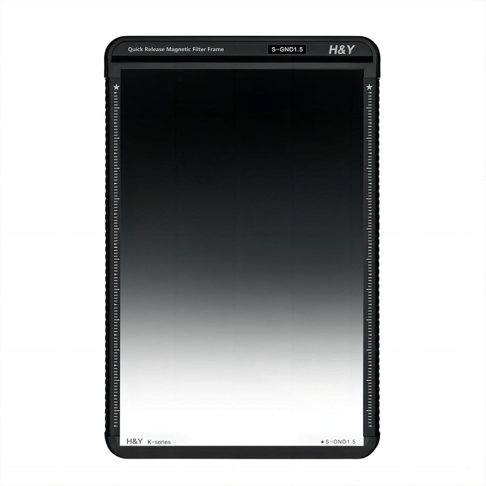 H&Y Filters 100x150mm K-Series Soft-Edge Graduated GND1.5 Filter (5 Stops) with Magnetic Filter Frame-100x150 Filters-Kudos Cameras