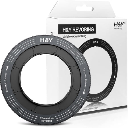 H&Y Filters 67-82mm Titanium Gray RevoRing Variable Adapter for 82mm Filters-Variable Lens Adapter Rings-H&Y Filters
