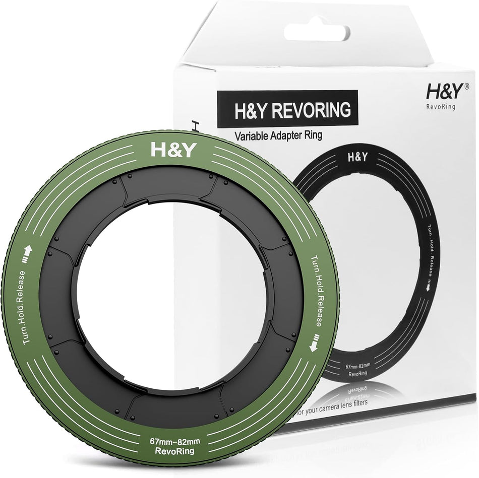 H&Y Filters 67-82mm Vintage Greeen RevoRing Variable Adapter for 82mm Filters-Variable Lens Adapter Rings-Kudos Cameras