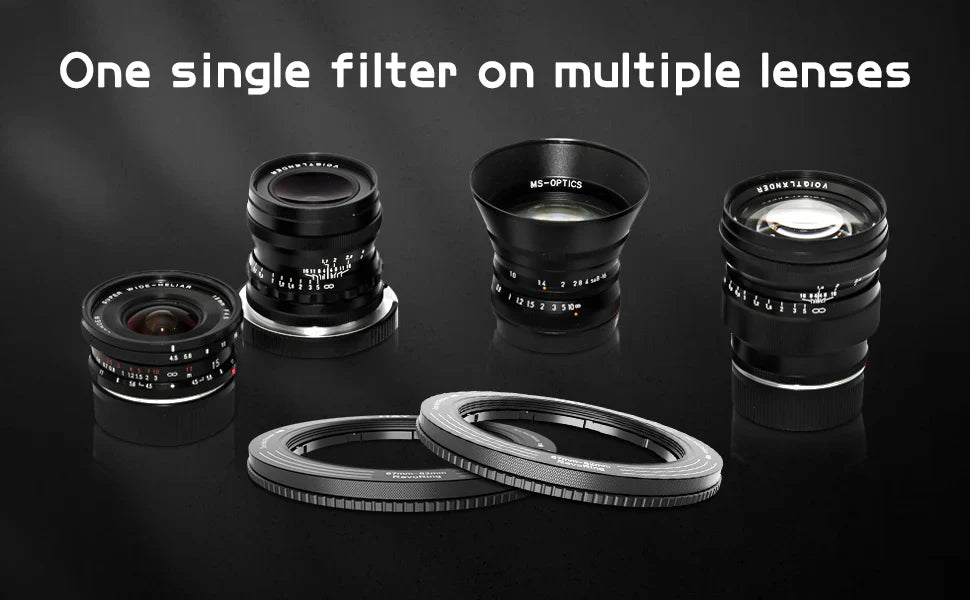 H&Y Filters 67-82mm Yellow RevoRing Variable Adapter for 82mm Filters-Variable Lens Adapter Rings-H&Y Filters