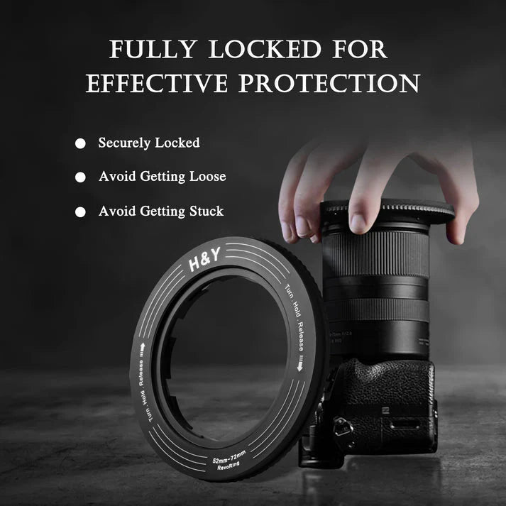 H&Y Filters 67-82mm Yellow RevoRing Variable Adapter for 82mm Filters-Variable Lens Adapter Rings-H&Y Filters