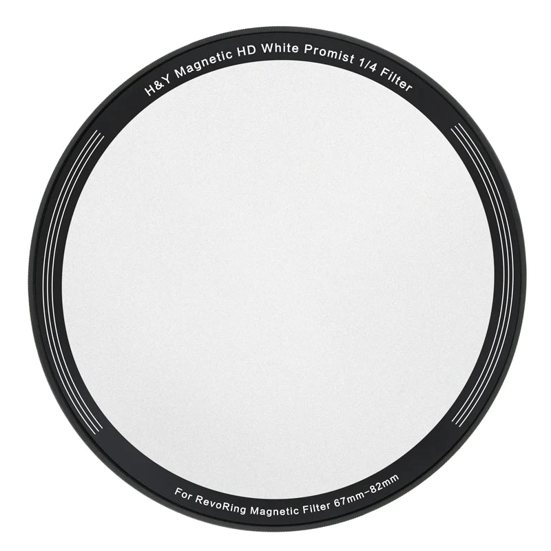 H&Y Filters 82mm White Promist 1/8 Magnetic Clip-on Filter for RevoRing VND & CPL 67-82mm RNC82-82mm Filters for Revo & Swift Rings-Kudos Cameras