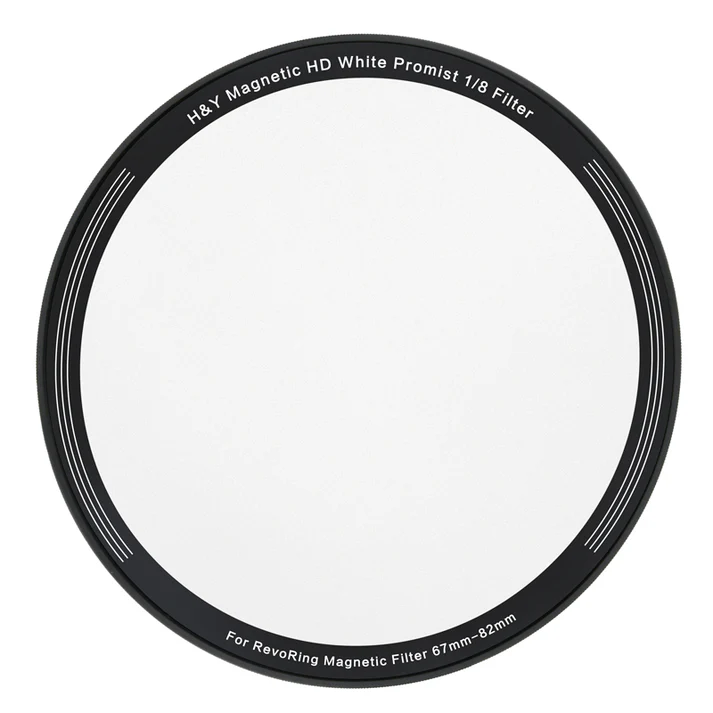 H&Y Filters 82mm White Promist 1/8 Magnetic Clip-on Filter for RevoRing VND & CPL 67-82mm RNC82-82mm Filters for Revo & Swift Rings-Kudos Cameras