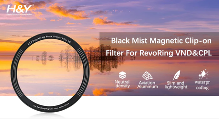 H&Y Filters Black Mist (1/2) Magnetic Clip-On Filter for RevoRing VND & CPL (58-77mm)-62mm Filters for Revo & Swift Rings-Kudos Cameras