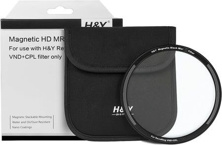 H&Y Filters Black Mist (1/2) Magnetic Clip-On Filter for RevoRing VND & CPL (58-77mm)-62mm Filters for Revo & Swift Rings-Kudos Cameras