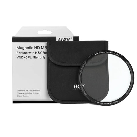 H&Y Filters Black Mist (1/4) Magnetic Clip-On Filter for RevoRing VND & CPL (46-62mm)-62mm Filters for Revo & Swift Rings-Kudos Cameras