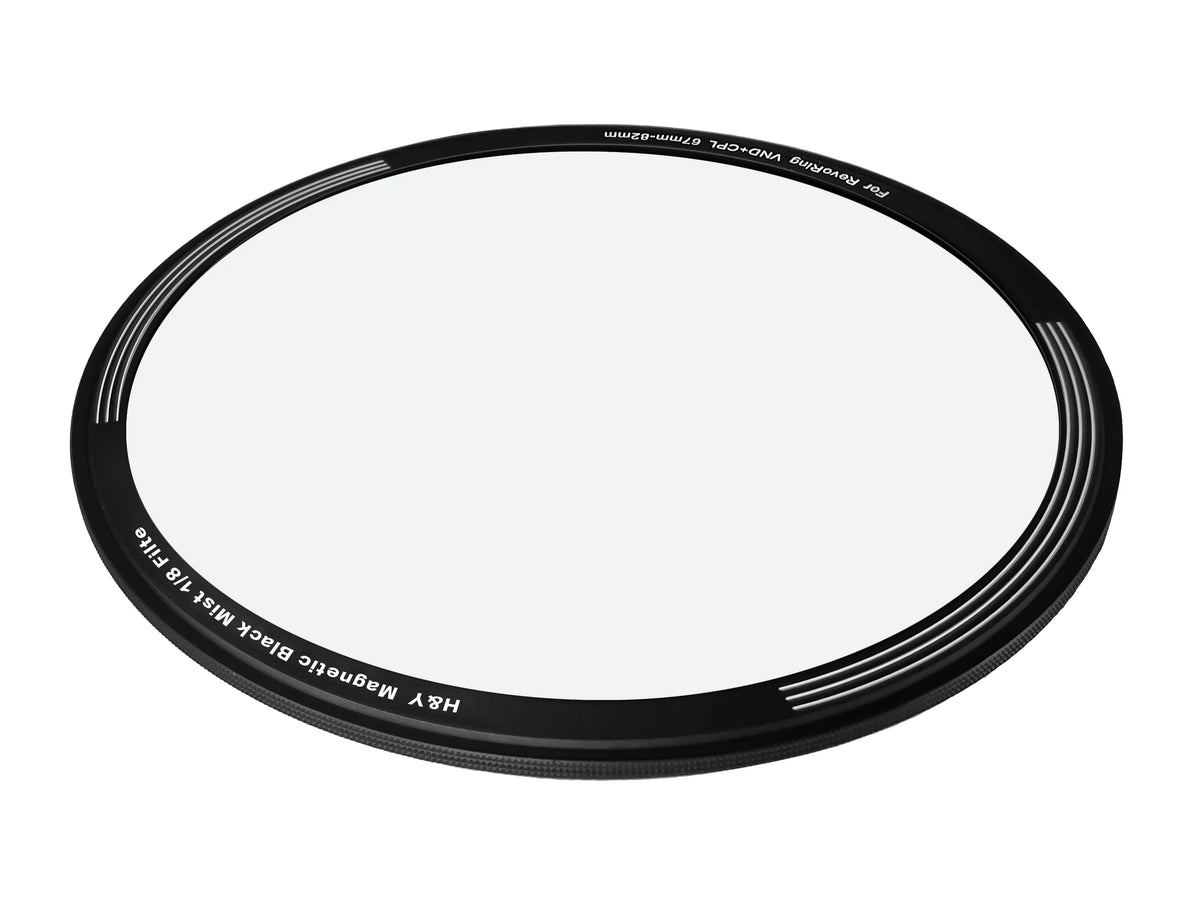 H&Y Filters Black Mist (1/8) Magnetic Clip-On Filter for RevoRing VND & CPL (46-62mm)-62mm Filters for Revo & Swift Rings-Kudos Cameras