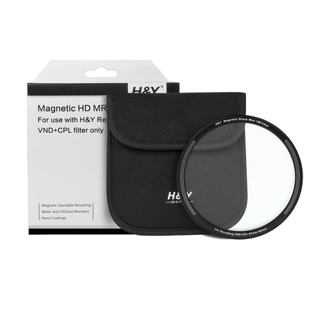 H&Y Filters Black Mist (1/8) Magnetic Clip-On Filter for RevoRing VND & CPL (46-62mm)-62mm Filters for Revo & Swift Rings-Kudos Cameras