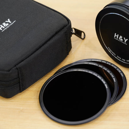 H&Y Filters Circular Magnetic HD ND Filter Kit - IRND8 / IRND64 / IRND1000 Filters with Magnetic Adapter Ring 82mm-ND Filters Kits-Kudos Cameras