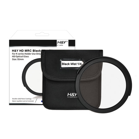 H&Y Filters Drop-in (95mm) Black Mist (1/4) Filter for RevoRing Swift Drop-in Racks & K-Series Magnetic Holder-95mm Drop-In Filters-Kudos Cameras