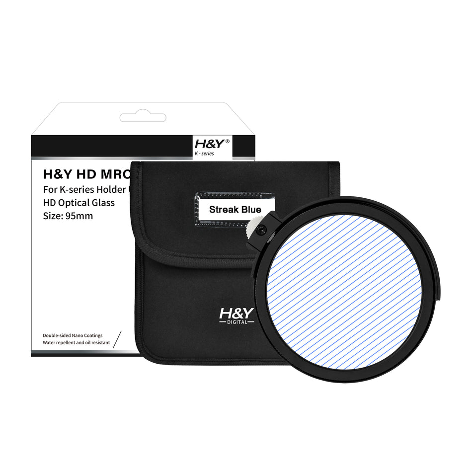 H&Y Filters Drop-in (95mm) Blue Streak Filter for RevoRing Swift Drop-in Racks & K-Series Magnetic Holder-95mm Drop-In Filters-Kudos Cameras