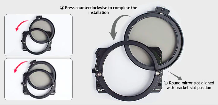 H&Y Filters Drop-in (95mm) Circular Polariser (CPL) Filter for RevoRing Swift Drop-in Racks & K-Series Magnetic Holder-95mm Drop-In Filters-H&Y Filters