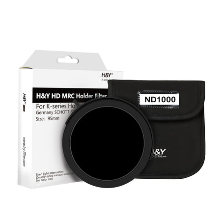H&Y Filters Drop-in (95mm) ND1000 Filter for RevoRing Swift Drop-in Racks & K-Series Magnetic Holder-95mm Drop-In Filters-H&Y Filters