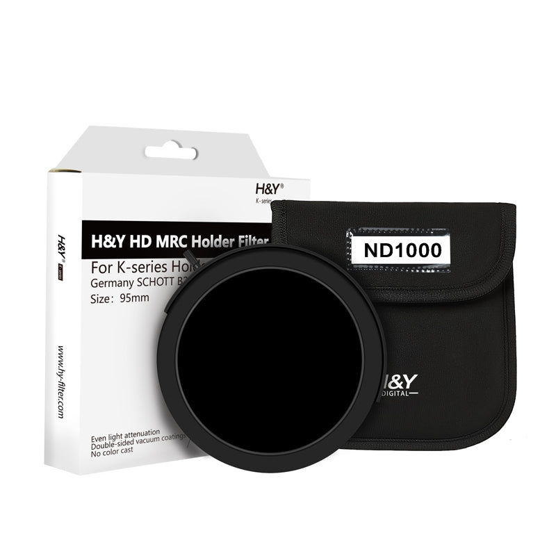 H&Y Filters Drop-in (95mm) ND1000 Filter for RevoRing Swift Drop-in Racks & K-Series Magnetic Holder-95mm Drop-In Filters-Kudos Cameras