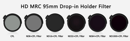 H&Y Filters Drop-in (95mm) ND1000+CPL Filter for RevoRing Swift Drop-in Racks & K-Series Magnetic Holder-95mm Drop-In Filters-H&Y Filters