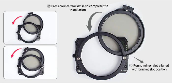 H&Y Filters Drop-in (95mm) ND32+CPL Filter for RevoRing Swift Drop-in Racks & K-Series Magnetic Holder-95mm Drop-In Filters-H&Y Filters