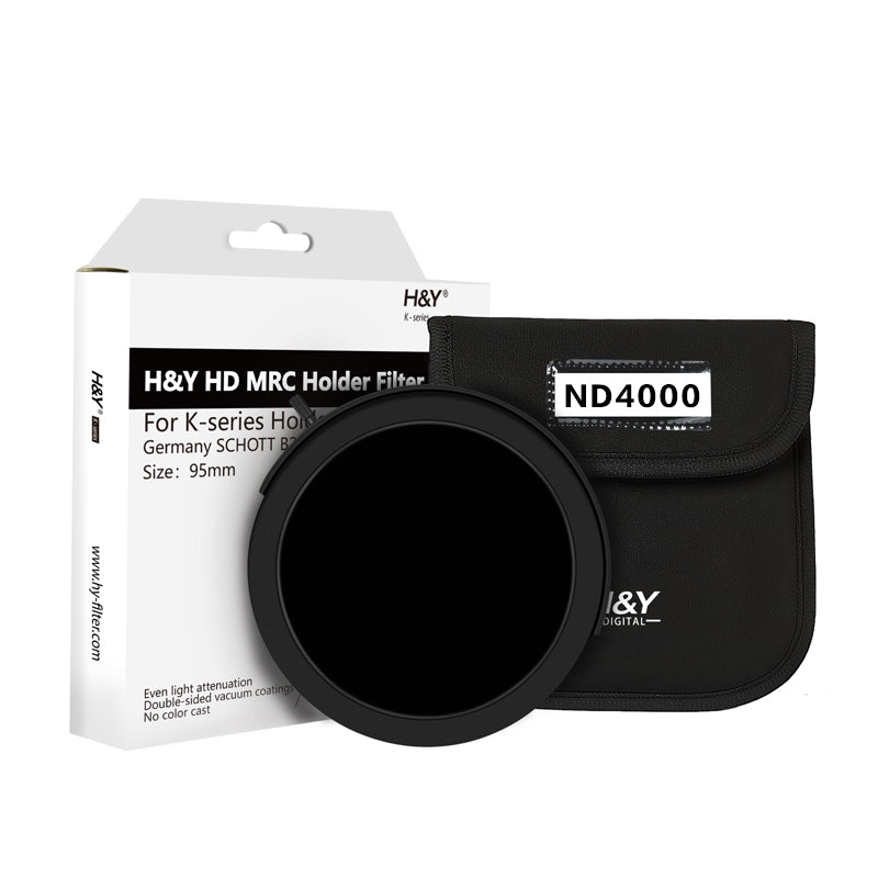 H&Y Filters Drop-in (95mm) ND4000 Filter for RevoRing Swift Drop-in Racks & K-Series Magnetic Holder-95mm Drop-In Filters-Kudos Cameras