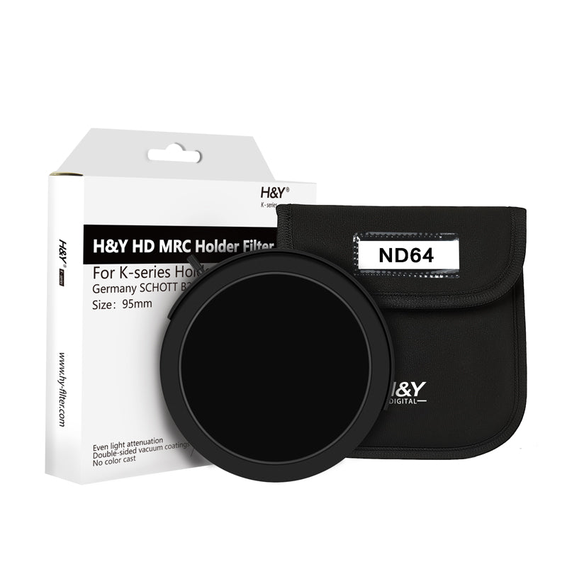 H&Y Filters Drop-in (95mm) ND64 Filter for RevoRing Swift Drop-in Racks & K-Series Magnetic Holder-95mm Drop-In Filters-Kudos Cameras