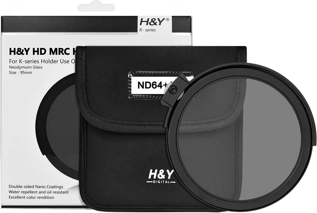 H&Y Filters Drop-in (95mm) ND64+CPL Filter for RevoRing Swift Drop-in Racks & K-Series Magnetic Holder-95mm Drop-In Filters-H&Y Filters