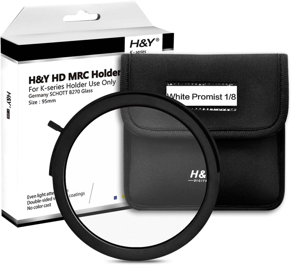 H&Y Filters Drop-in (95mm) White Mist (1/8) Filter for RevoRing Swift Drop-in Racks & K-Series Magnetic Holder-95mm Drop-In Filters-Kudos Cameras