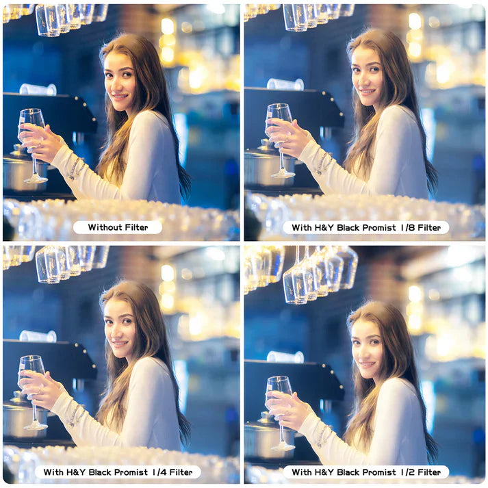 H&Y Filters HD EVO-Series Magnetic Black Mist (1/2) Filter & Adapter Ring - 49mm-Mist Filters-H&Y Filters