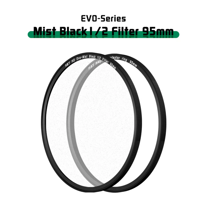 H&Y Filters HD EVO-Series Magnetic Black Mist (1/2) Filter & Adapter Ring - 95mm-Mist Filters-Kudos Cameras