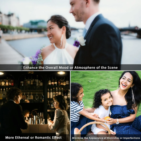 H&Y Filters HD EVO-Series Magnetic Black Mist (1/4) Filter & Adapter Ring - 49mm-Mist Filters-H&Y Filters