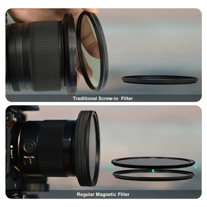 H&Y Filters HD EVO-Series Magnetic Black Mist (1/8) Filter & Adapter Ring - 49mm-Mist Filters-H&Y Filters