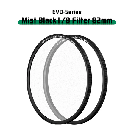 H&Y Filters HD EVO-Series Magnetic Black Mist (1/8) Filter & Adapter Ring - 82mm-Mist Filters-Kudos Cameras