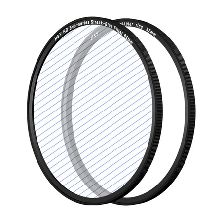 H&Y Filters HD EVO-Series Magnetic Blue Streak Filter & Adapter Ring - 82mm-Streak Filters-Kudos Cameras