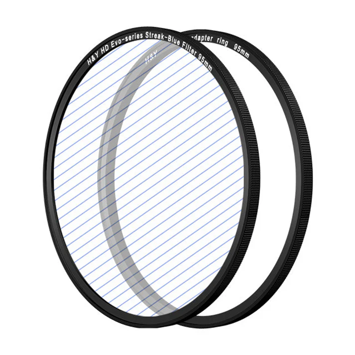 H&Y Filters HD EVO-Series Magnetic Blue Streak Filter & Adapter Ring - 95mm-Streak Filters-Kudos Cameras