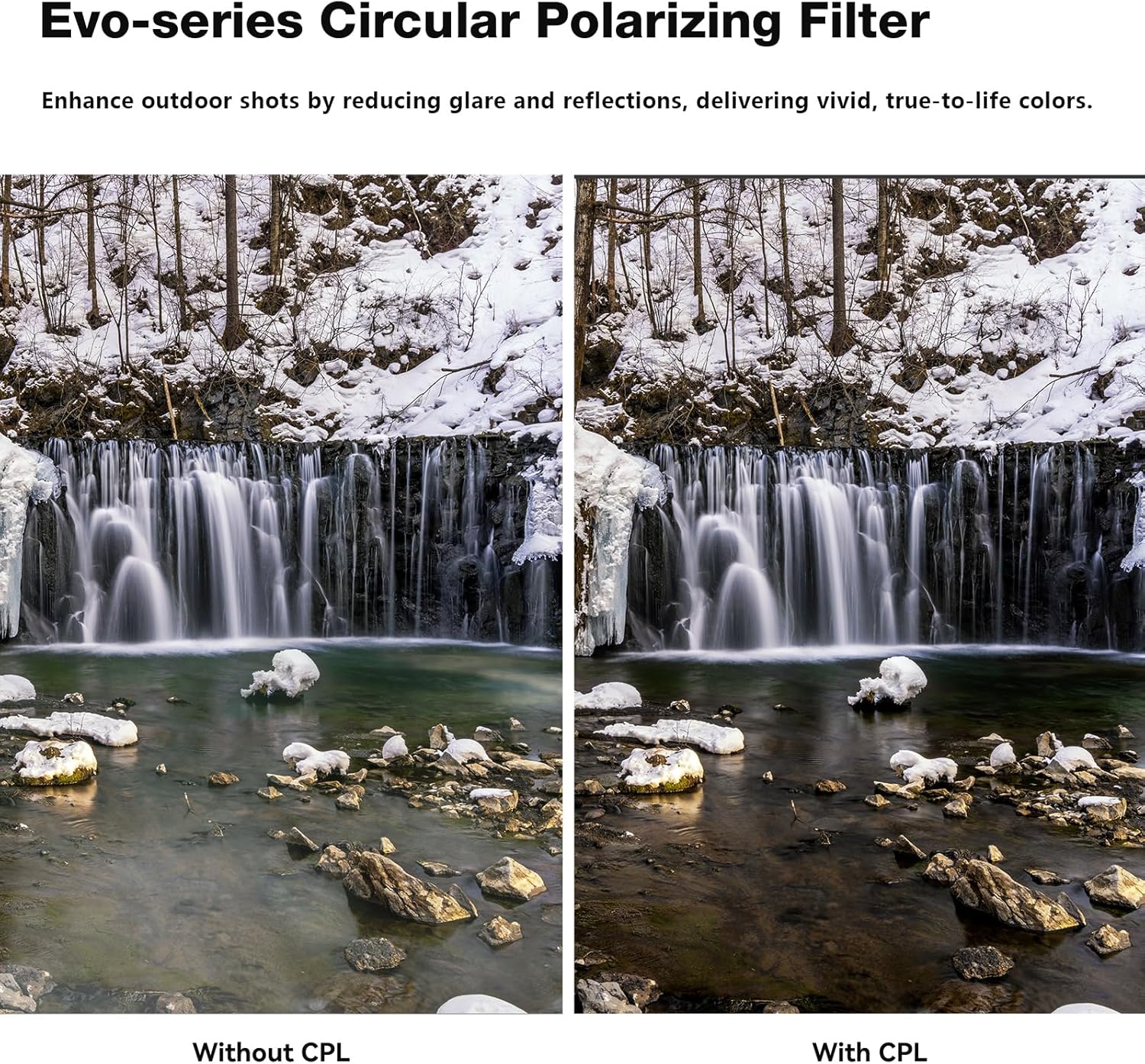 H&Y Filters HD EVO-Series Magnetic Circular Polarising (CPL) Filter & Adapter Ring - 49mm-Circular Polariser Filters-Kudos Cameras
