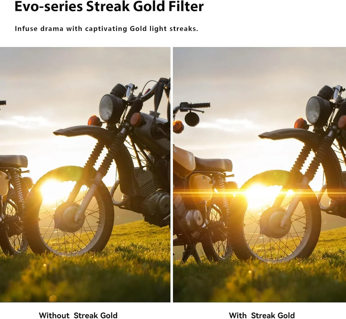 H&Y Filters HD EVO-Series Magnetic Gold Streak Filter & Adapter Ring - 49mm-Streak Filters-Kudos Cameras