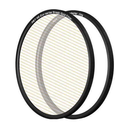 H&Y Filters HD EVO-Series Magnetic Gold Streak Filter & Adapter Ring - 49mm-Streak Filters-Kudos Cameras