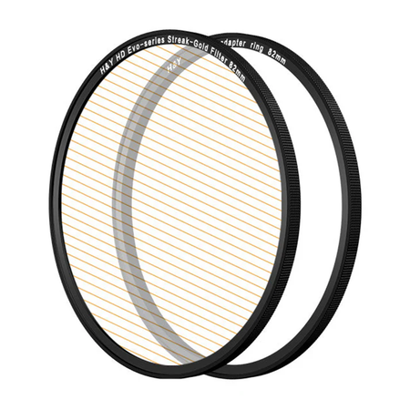 H&Y Filters HD EVO-Series Magnetic Gold Streak Filter & Adapter Ring - 82mm-Streak Filters-Kudos Cameras