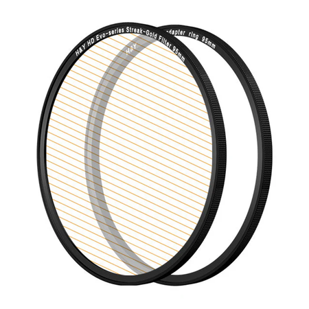 H&Y Filters HD EVO-Series Magnetic Gold Streak Filter & Adapter Ring - 95mm-Streak Filters-H&Y Filters