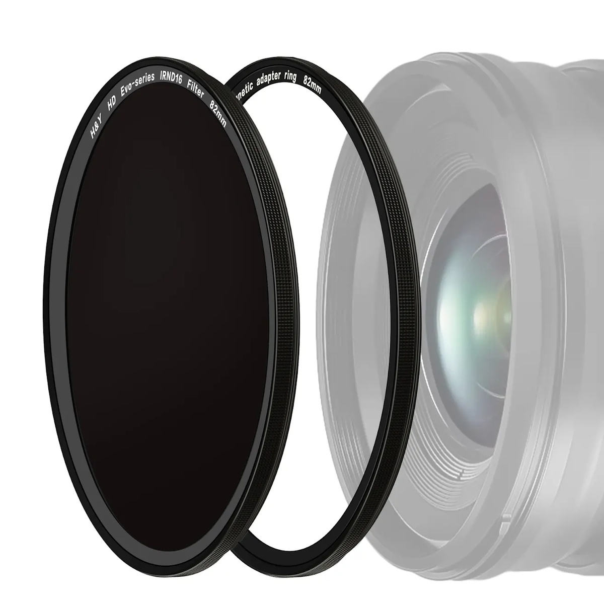 H&Y Filters HD EVO-Series Magnetic IRND16 Filter & Adapter Ring - 72mm-ND Filters-Kudos Cameras